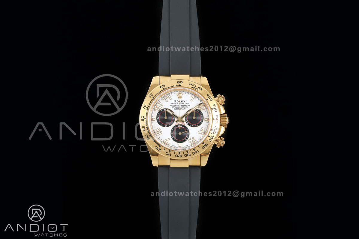 Daytona 116518 Gain Weight V11 QF 1:1 Best Edition White Dial Numeral Maker On Oysterflex Strap SH4130